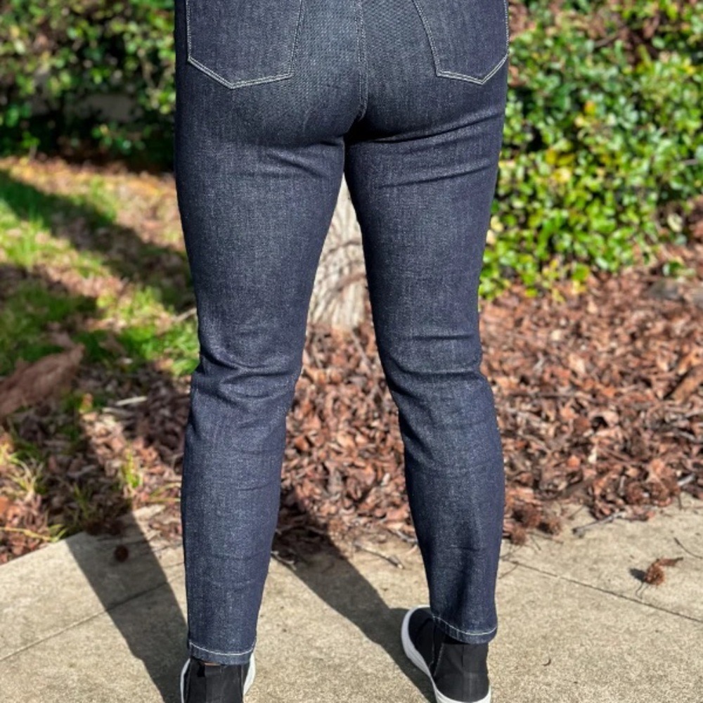 Judy Blue Mom Jeans Dark Wash High Rise Tapered Leg JB88273 DK Womens 15/32 - Picture 5 of 16